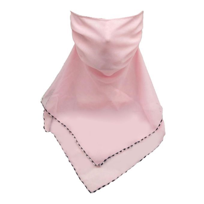 Ladies Face Mask Scarf Mouth Cover Outdoor Travel SunProtective Pink