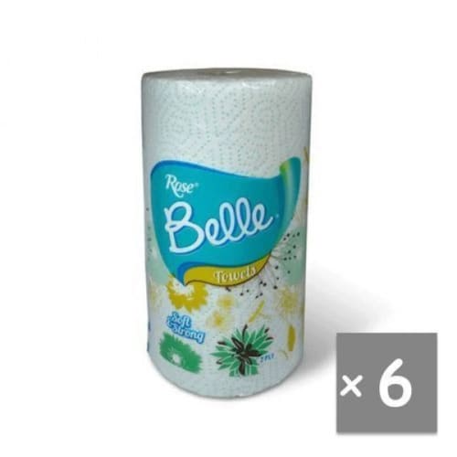 Rose Belle Kitchen Towel - Twin Roll X 6pcs