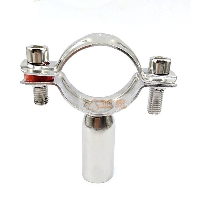 304 Rack for Stainless Steel Tube Pipe Clamp with Chassis Pipe Clamp Decorative Pipe Pipe Bracket Sanitary Gas Clamp