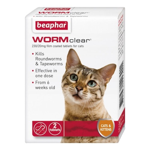 Wormclear For Cats - 2 Tablets