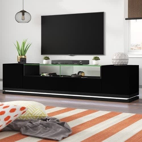 Sadia Tv Stand For Tvs Up To 88" Gloss Black