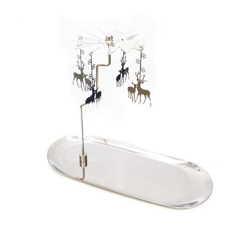 Magnetic Romantic Atmosphere Rotating Candlestick Therapy