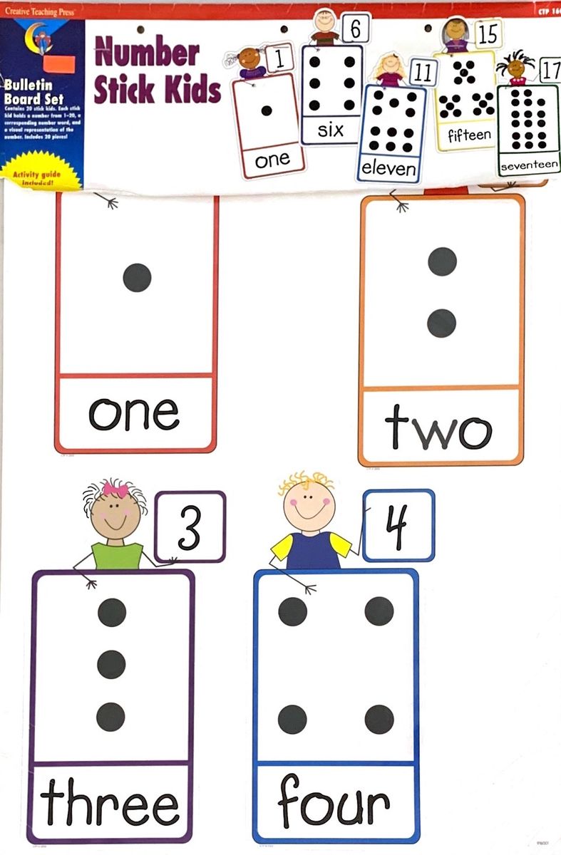 CREATIVE TEACHING PRESS BIG BULLETIN BOARD SET: NUMBER STICK KIDS