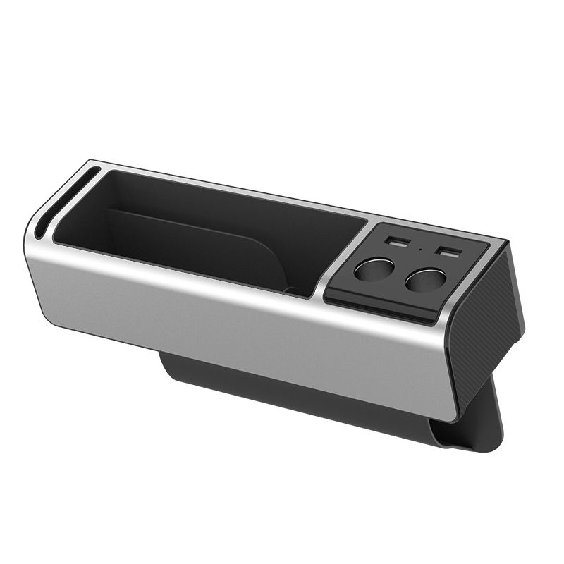 Car Multifunctional Seat Gap Non-slip Storage Box Physical Dimension: Charging(Silver)