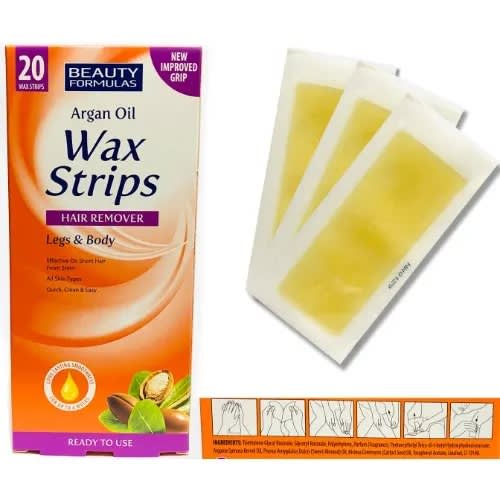 Argan Oil Legs & Body Hair Remover - 40 Wax Strips