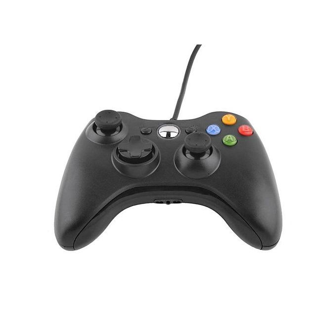 Ergonomic Design USB Wired Joypad Gamepad Joystick Controller For Xbox 360 Black