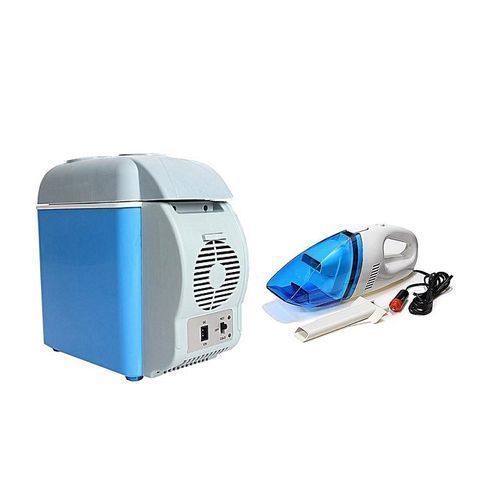 Mini Car Cooler/Warmer Fridge + Car Vacum Cleaner