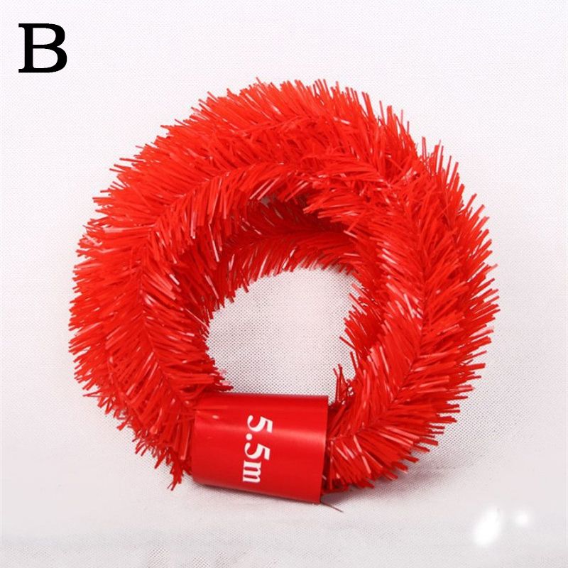 Christmas Wreath Garland Decoration Artificial Rattan 5.5M