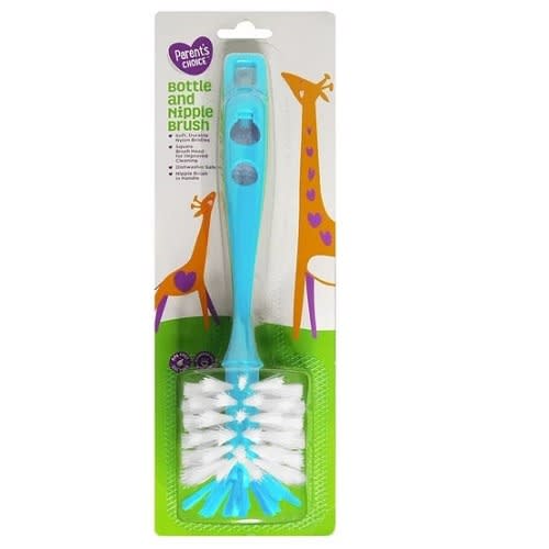 Baby Feeding Bottle  Nipple Brush 2- in -1 Blue - FST