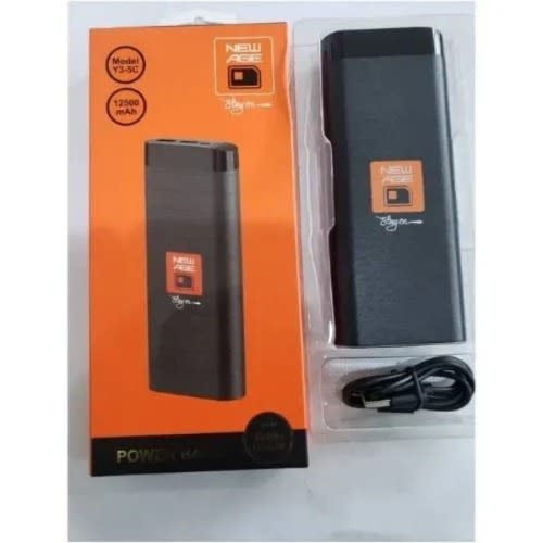 Power Bank -12500mah -black