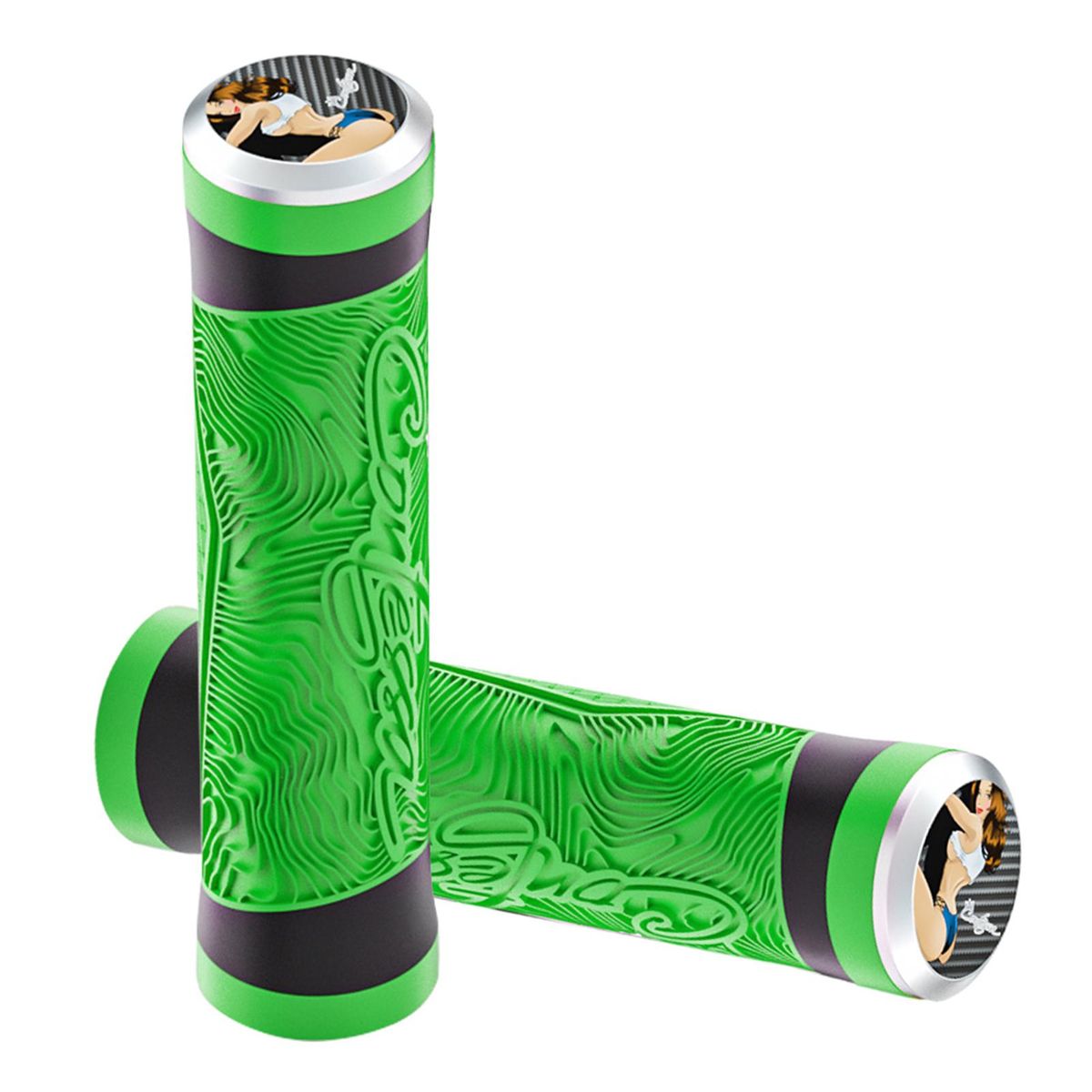Shockproof Bike Handlebar Grips 22.2mm Bicycle Grips Non-Slip Soft Silicone Handlebar Cover End for Mountain Bikes