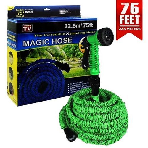 Expandable Magic Flexible Water Hose With Nozzle (75ft Long)