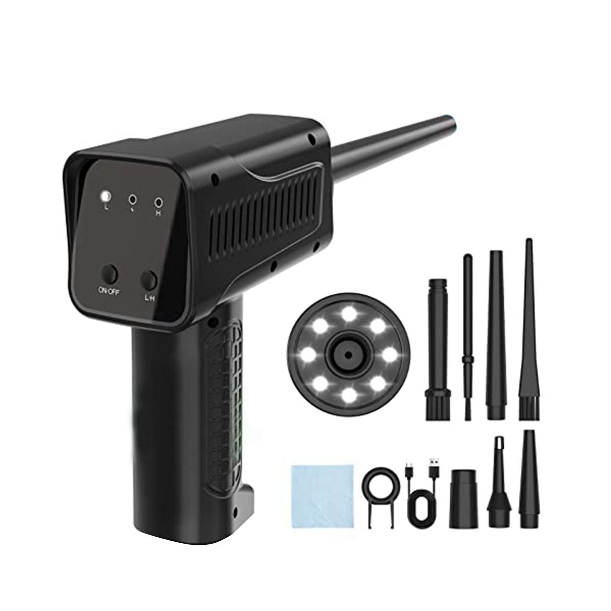 Dust Blower Electric Compressed Air Spray, PC Cleaning Set