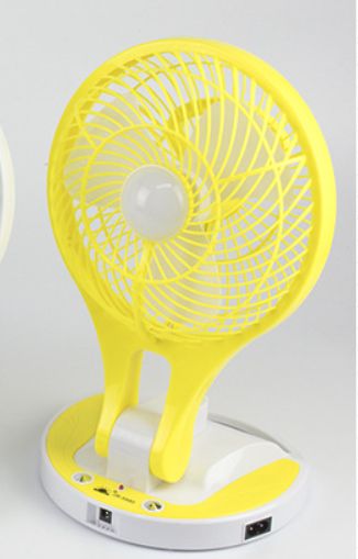 Rechargeable Table Mini Fan With USB And Led Light