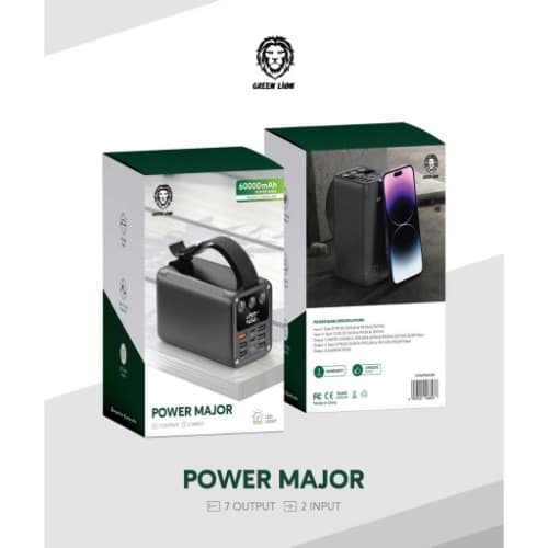 Green Lion Major Powerbank - 60000mAh
