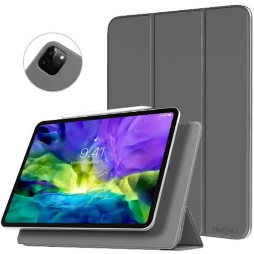 New iPad Pro 11" 2020 - 2nd Generation - Strong Magnetic Trifold Stand Case Cover - Grey