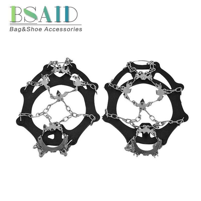 AOTU AT8608 Snow Grip Spike Ice Shoes Boots Anti-slip 18-teeth Climbing Crampons Grippers For Ski L