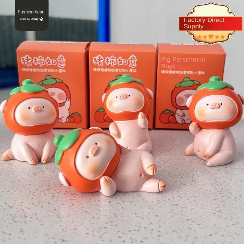 Pig persimmon wishful ornaments desk