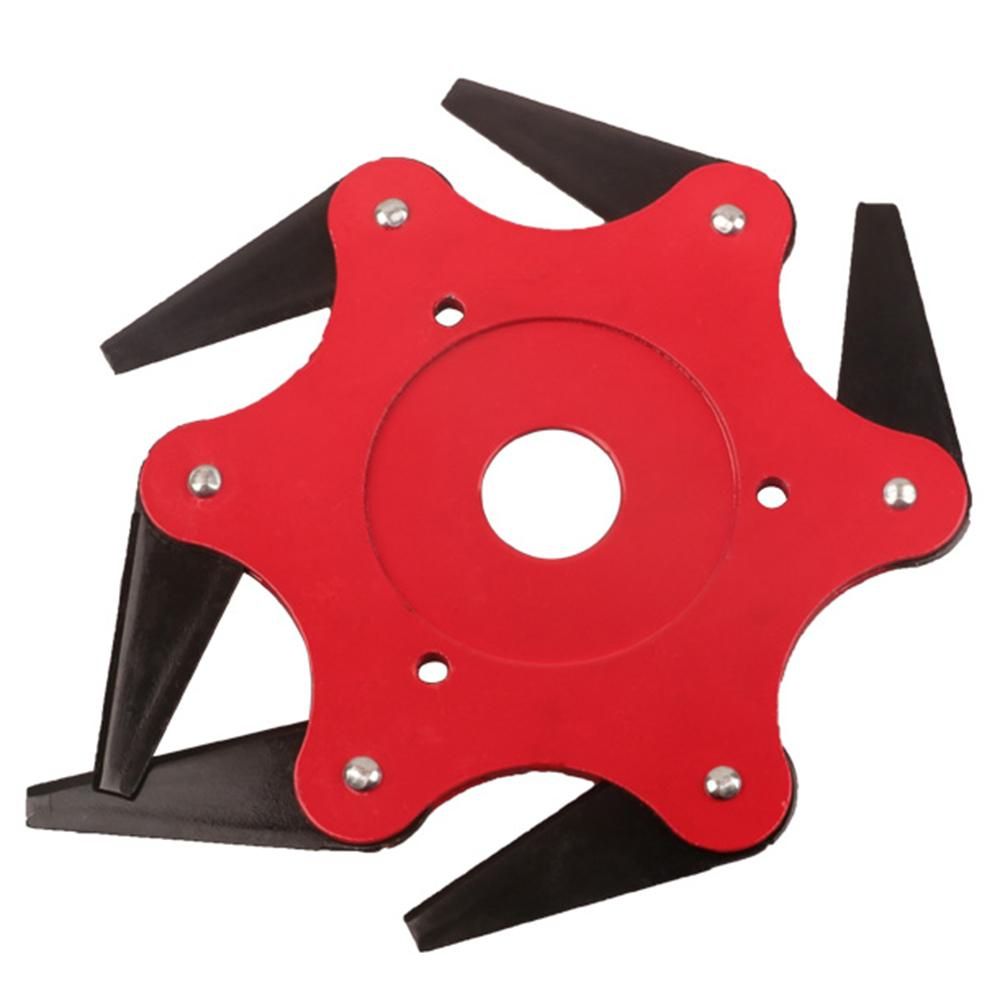 Lawn Mower Cutter Head Garden 6 Steel Blades Razors Trimmer Replacement String Trimmer Head