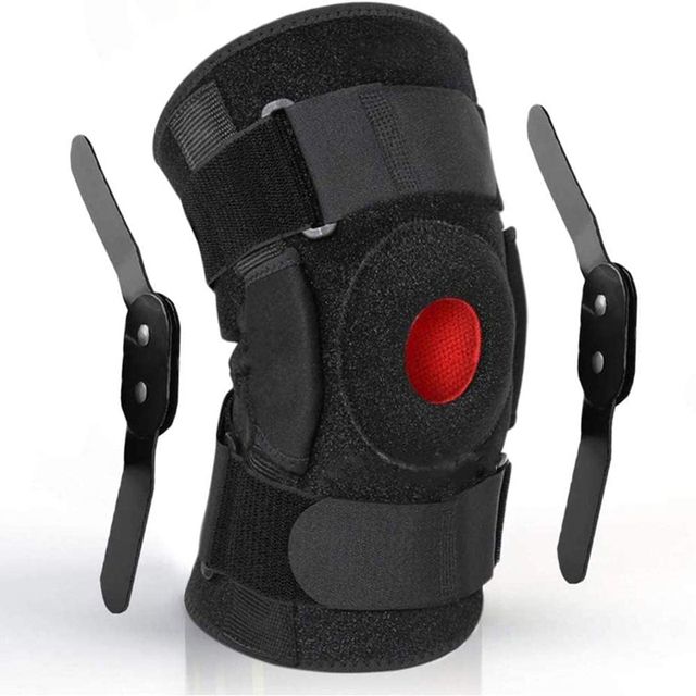 1PCS Men Women Knee Support Brace Adjustable Open Patella Knee Pad Protector Guard For Gym Workout Sports Arthritis Joint Pain(#Black)