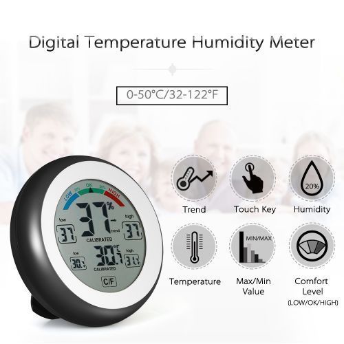 Digital Thermometer Humidity Temperature Indoor Hygrometer