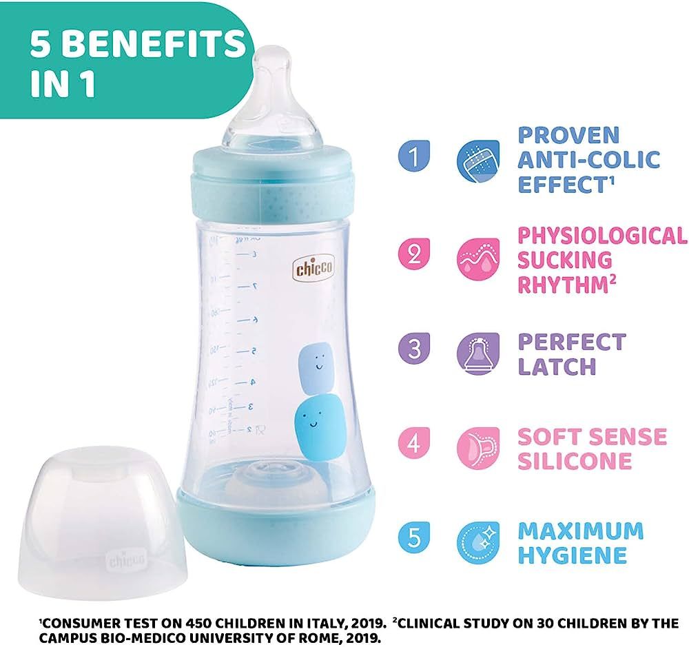 5 Perfect Advance Anti-Colic Feeding Bottle - 240ml