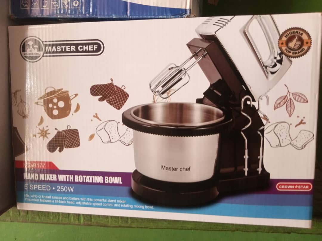 Eurosonic Mixer With Stainless Steel Bowl Cake  Beater