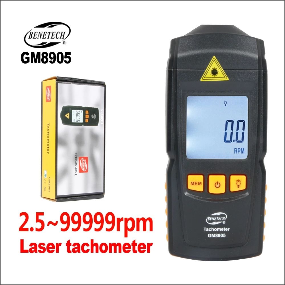 Auto Tachometer Handheld Digital Electronic Mini Laser Tachometer Rpm Portabel 2.5-99999rpm Laser Tachometers