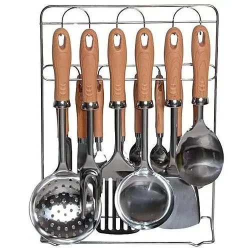 Kitchen Spoon With Cutlery Set - 30 Pieces