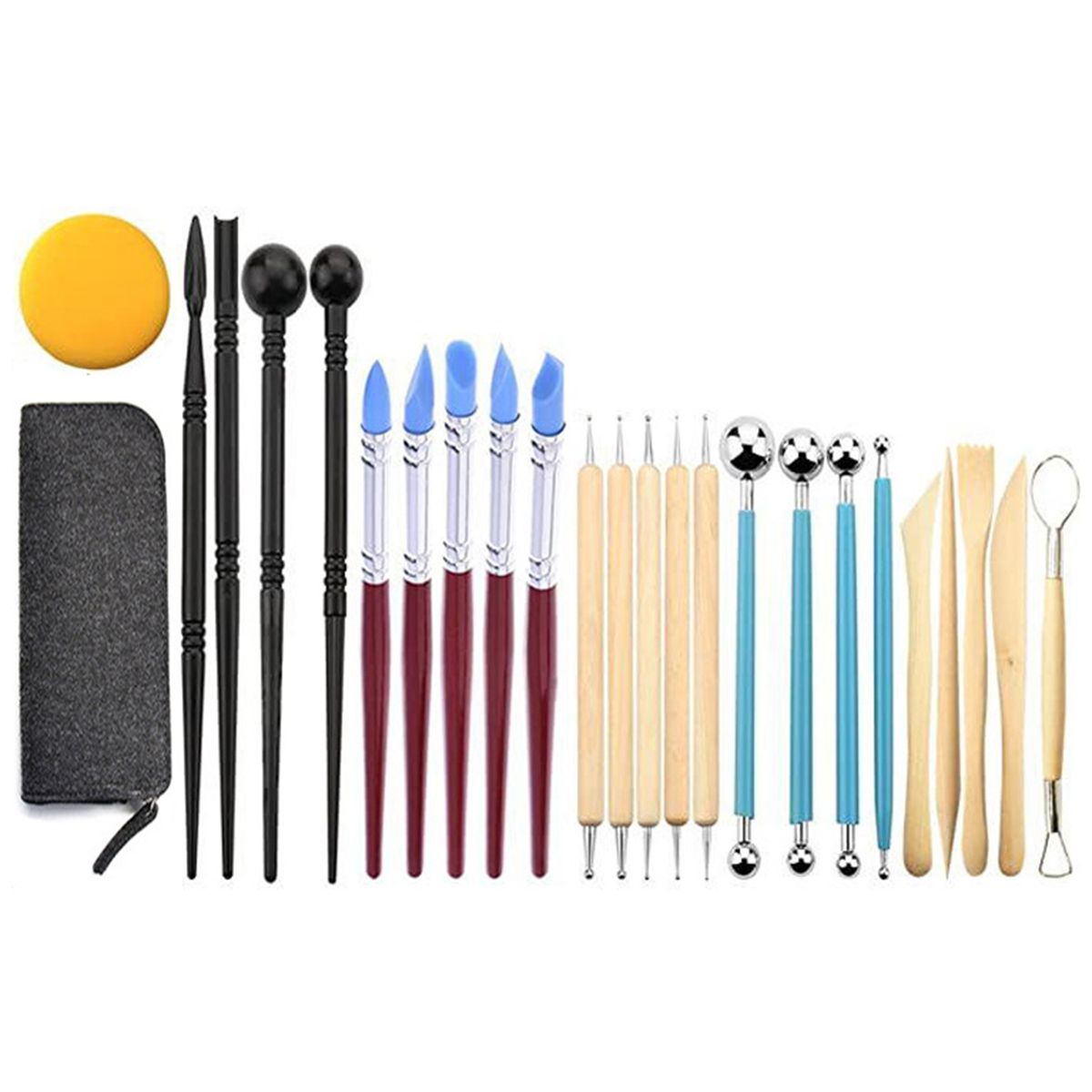 25pcs Polymer Clay Tools Modeling Clay Sculpting Tools Kit