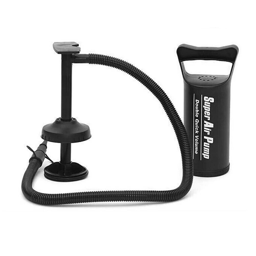 Manual Air Pump Plastic Hand Pull Pump Double Action Hand Pump Air Compressor Inflator for Inflatable Boat Kayak Canoe Pool Pad