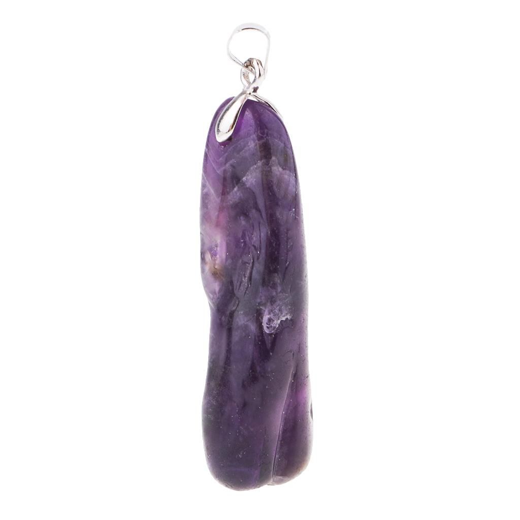 1 Piece  Amethyst  Pendant Handmade  Lucky Necklace