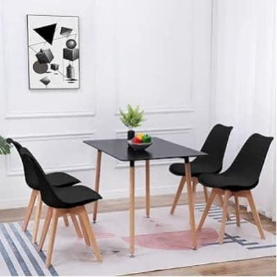 Beechwood Dining Table With 4 Sitting Chairs