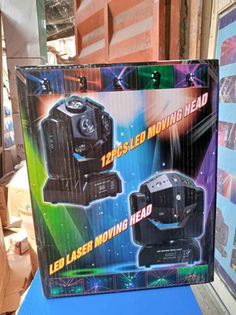 12 PCS LED MOVING HEAD LIGHT