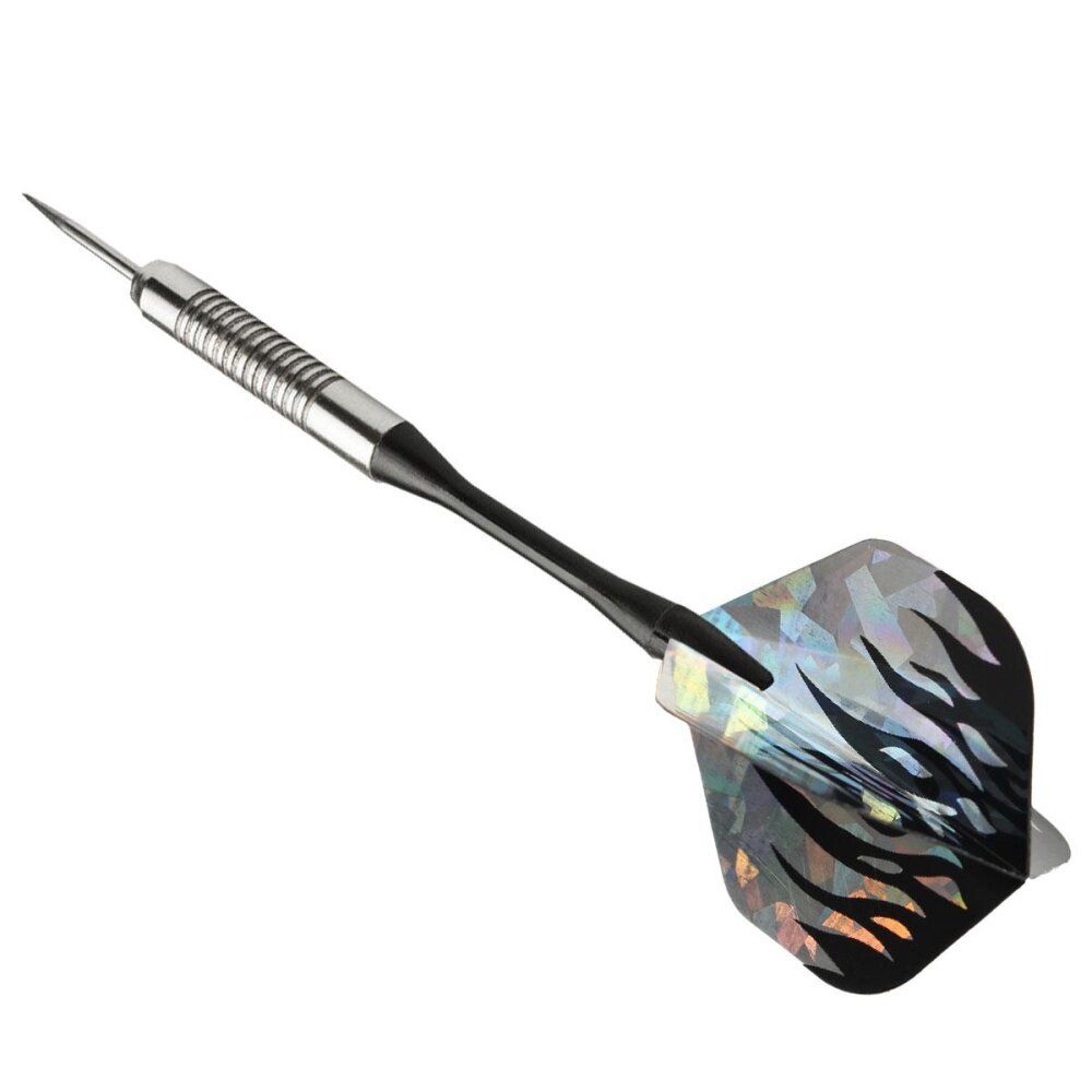 3Pcs 2D Bling Cool Sports Darts Flights Laser Black Sliver Tail Wing PET
