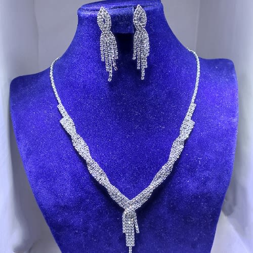 Elegant Tassel Crystal Bridal Jewelry