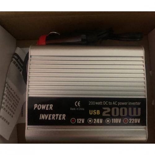 200W DC 12V  Car Power Inverter Adapter