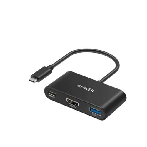 3-In-1 USB-C Hub 100W - HUB - Grey