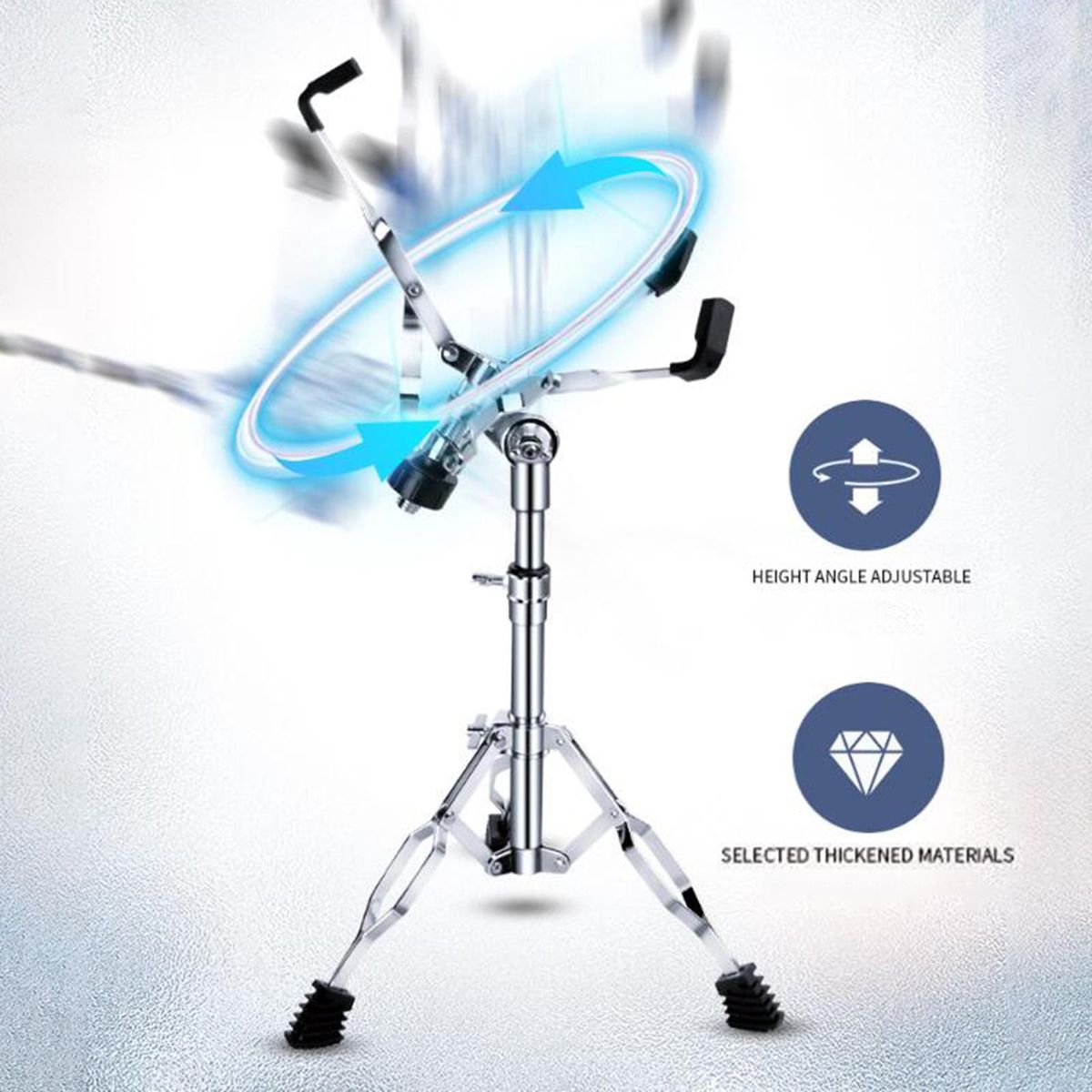 Snare Drum Stand Portable For Accessory Instrument 12 Inch