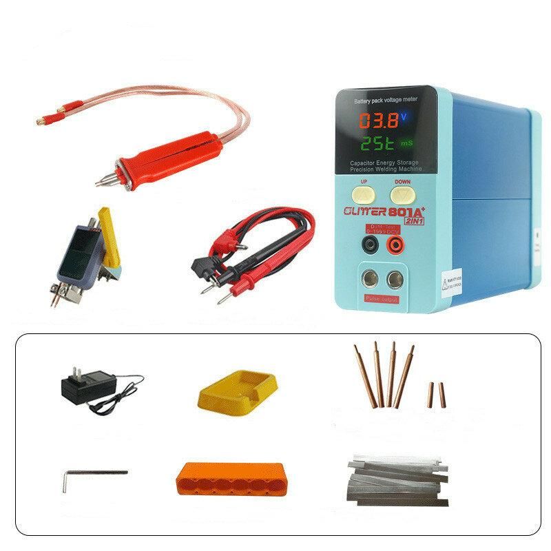 SUNKKO 11.3KW Handheld Spot Welder Energy Storage Type Electric Welder with Test Voltage Function for Battery Welding Repair Production EU/US Plug
