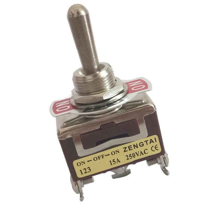 AC 250V 15A ONOFFON 3 Pin 3 Position SPDT Momentary Toggle Switch