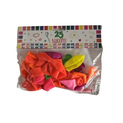 Balloons - Pack Of 25 - Assorted Color