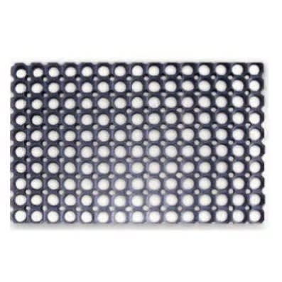 Rubber Door Foot Mat - 60cm X 40cm - Black