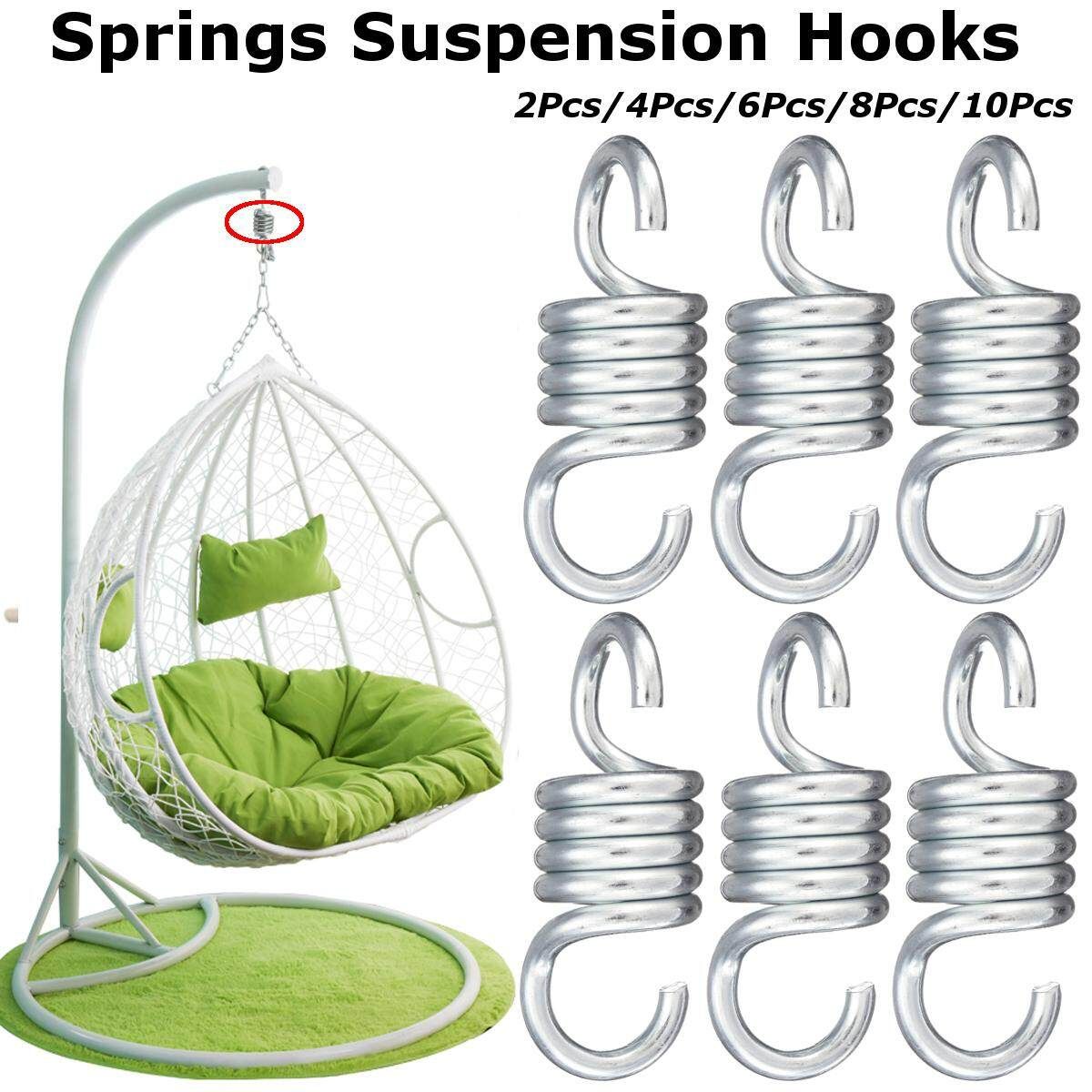7mm Extension Springs Suspension Hooks Garden For Swing Chair 2-3 Seats Hammock