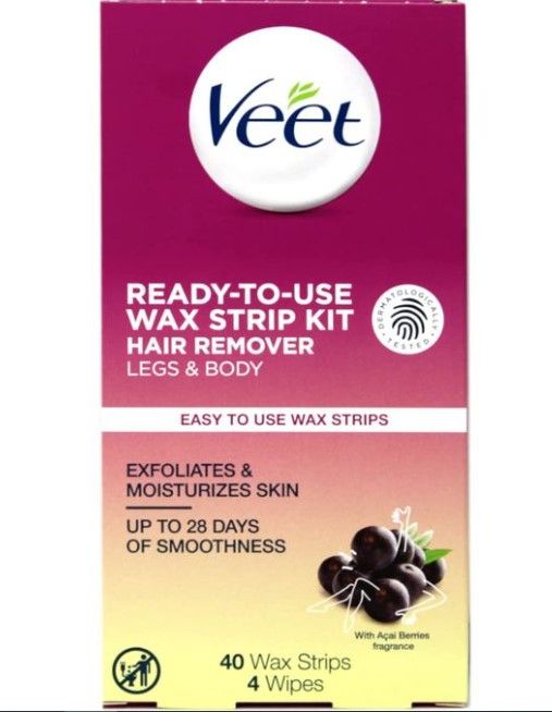 3 In1 Ready-to-Use Wax Strip Kit -40pcs