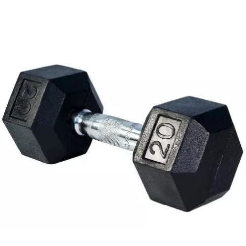 Rubber Hex Dumbbell - 20kg