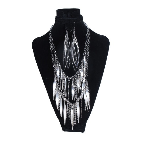 Crystal Waterfall Jewelry Set - 2 Piece