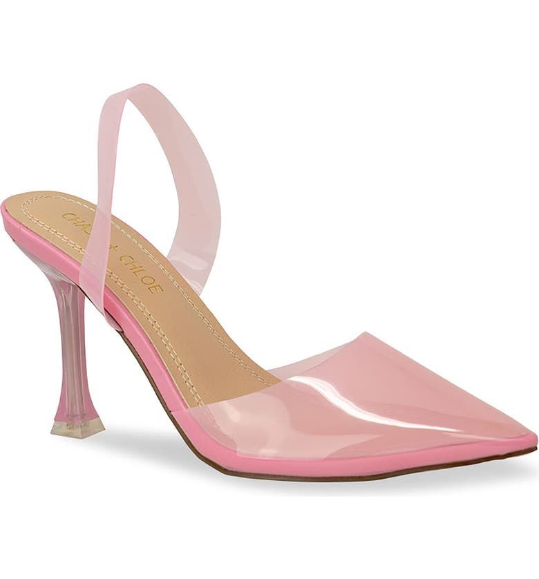 Echo Lucite Slingback Pump - Pink