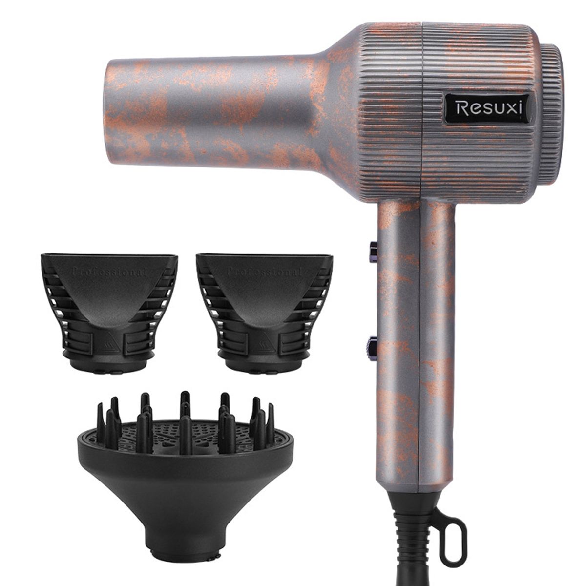 Retro Hair Dryer 2000W Quick Dry Hair Three Gears Wind Speed