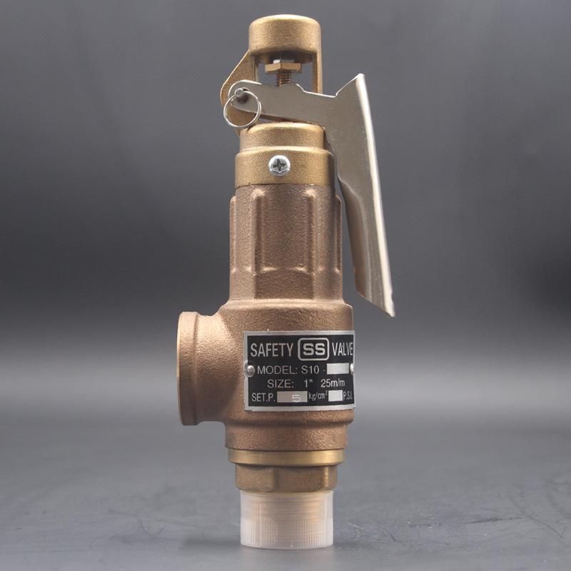 Taiwan SS Safety Valve Copper Safety Valve Direct Spring Loaded Safety Valve Steam Safety Valve Adjustable Relief Pressure Valve